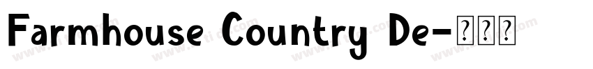 Farmhouse Country De字体转换
